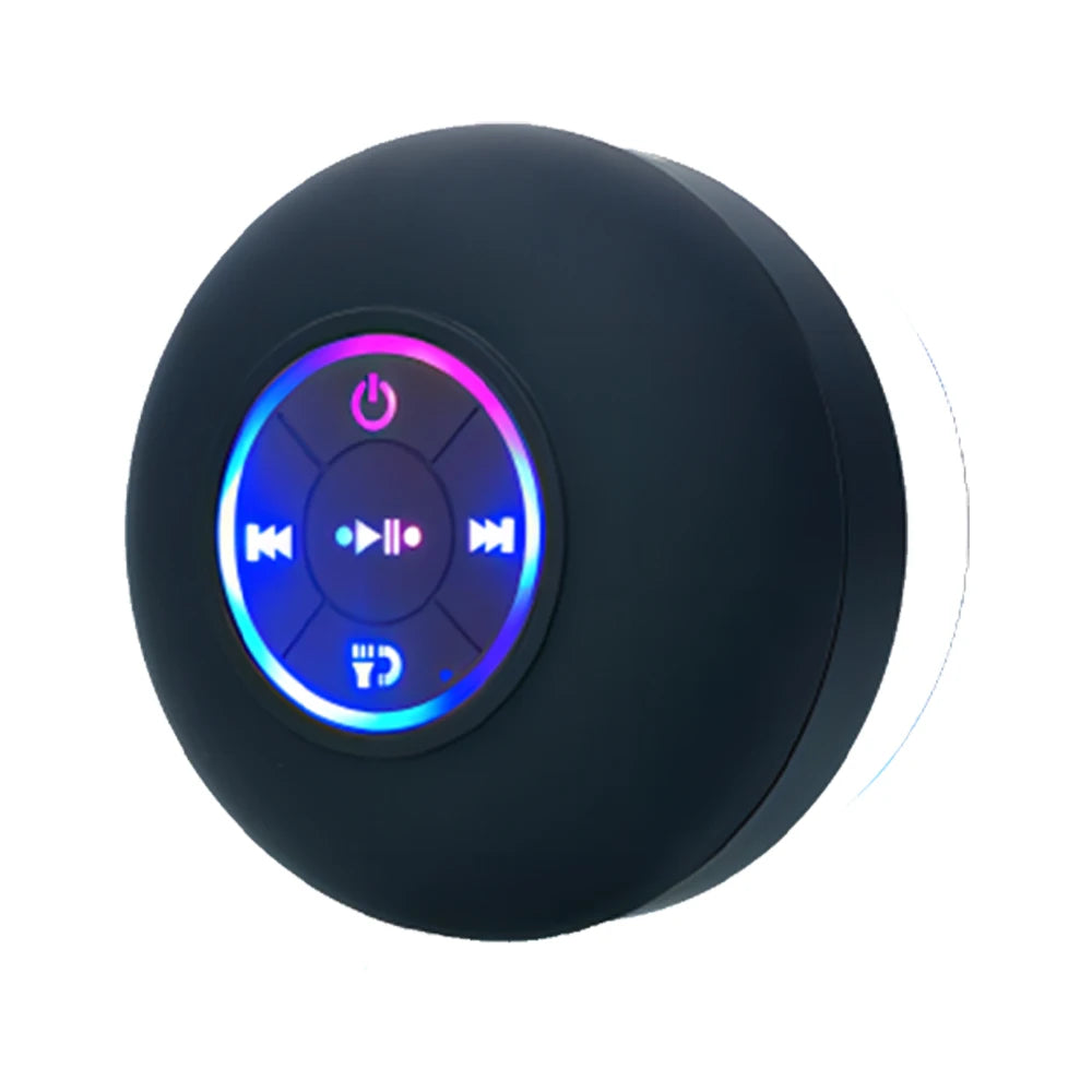 Portable Waterproof Bluetooth Speaker with Suction Cup